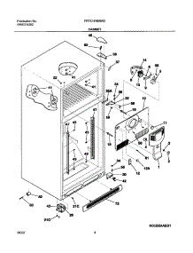 05 - Cabinet parts for Frigidaire Refrigerator FRTX18N5BW2 from AppliancePartsPros.com