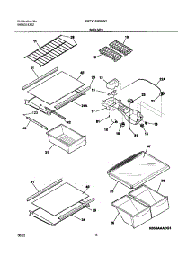 07 - Shelves parts for Frigidaire Refrigerator FRTX18N5BW2 from AppliancePartsPros.com