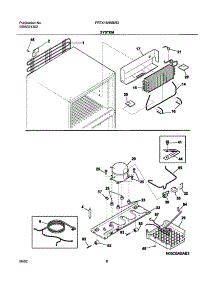 09 - System parts for Frigidaire Refrigerator FRTX18N5BW2 from AppliancePartsPros.com