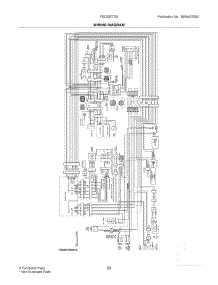 23 - Wiring Diagram parts for Frigidaire Refrigerator FSC23F7DSB5 from AppliancePartsPros.com