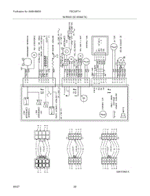 22 - Wiring Schematic parts for Frigidaire Refrigerator FSC23F7HW1 from AppliancePartsPros.com