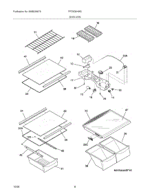 07 - Shelves parts for Frigidaire Refrigerator FRT8G8HW2 from AppliancePartsPros.com