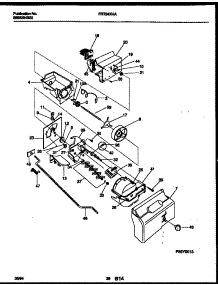 15 - Ice Dispenser parts for Frigidaire Refrigerator FRT24XHAB1 from AppliancePartsPros.com