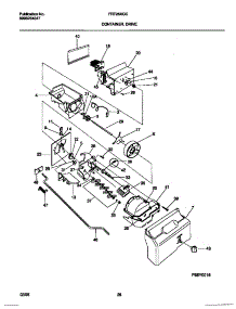 08 - Container, Drive parts for Frigidaire Refrigerator FRT26XGCD0 from AppliancePartsPros.com
