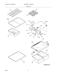 07 - Shelves parts for Frigidaire Refrigerator FRT8S6EMBE from AppliancePartsPros.com
