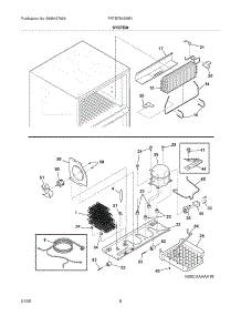 09 - System parts for Frigidaire Refrigerator FRTB7B4EMB1 from AppliancePartsPros.com