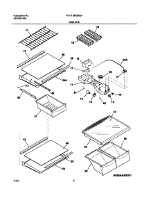 07 - Shelves parts for Frigidaire Refrigerator FRTX18N5BQ4 from AppliancePartsPros.com