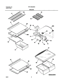 07 - Shelves parts for Frigidaire Refrigerator FRTX18N5BW0 from AppliancePartsPros.com