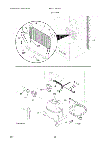 07 - System parts for Frigidaire Refrigerator FRU17G4JW21 from AppliancePartsPros.com