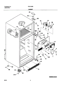 05 - Cabinet parts for Frigidaire Refrigerator FRX15BBBT0 from AppliancePartsPros.com