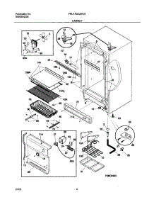 05 - Cabinet parts for Frigidaire Refrigerator FRU17G4JW5 from AppliancePartsPros.com