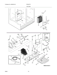 13 - System parts for Frigidaire Refrigerator FSC23F7DW6 from AppliancePartsPros.com