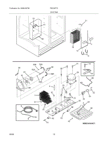 13 - System parts for Frigidaire Refrigerator FSC23F7DW5 from AppliancePartsPros.com