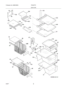 09 - Shelves parts for Frigidaire Refrigerator FSC23F7DWA from AppliancePartsPros.com