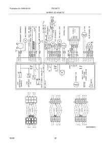 22 - Wiring Schematic parts for Frigidaire Refrigerator FSC23F7DW6 from AppliancePartsPros.com