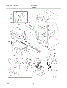 05 - Cabinet parts for Frigidaire Refrigerator FRU1767GW0 from AppliancePartsPros.com