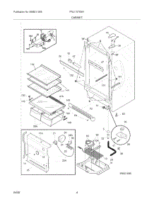 05 - Cabinet parts for Frigidaire Refrigerator FRU1767GW1 from AppliancePartsPros.com