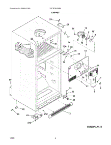05 - Cabinet parts for Frigidaire Refrigerator FRTB7B4EMB0 from AppliancePartsPros.com