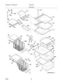 09 - Shelves parts for Frigidaire Refrigerator FSC23F7HSB9 from AppliancePartsPros.com