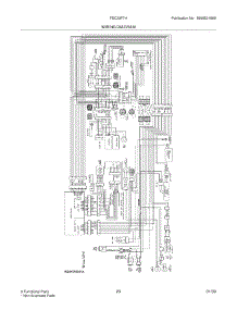 23 - Wiring Diagram parts for Frigidaire Refrigerator FSC23F7HW9 from AppliancePartsPros.com