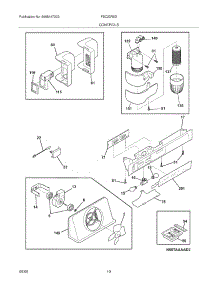 11 - Controls parts for Frigidaire Refrigerator FSC23R5DW7 from AppliancePartsPros.com