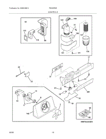 11 - Controls parts for Frigidaire Refrigerator FSC23R5DW9 from AppliancePartsPros.com