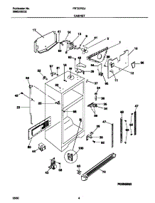 03 - Cabinet parts for Frigidaire Refrigerator FRT22RGJQ1 from AppliancePartsPros.com