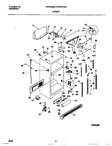 03 - Cabinet parts for Frigidaire Refrigerator FRT24RGCW0 from AppliancePartsPros.com