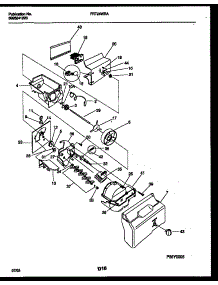 12 - Ice Dispenser parts for Frigidaire Refrigerator FRT24WRAB0 from AppliancePartsPros.com