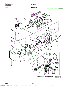 06 - Ice Maker parts for Frigidaire Refrigerator FRT26XGCW2 from AppliancePartsPros.com