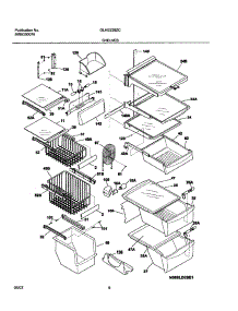 09 - Shelves parts for Frigidaire Refrigerator GLHS239ZCW0 from AppliancePartsPros.com