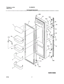 05 - Refrigerator Door parts for Frigidaire Refrigerator GLHS267ZAQ3 from AppliancePartsPros.com