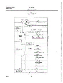20 - Wiring Schematic parts for Frigidaire Refrigerator GLHS267ZAQ3 from AppliancePartsPros.com