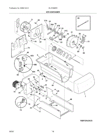 17 - Ice Container parts for Frigidaire Refrigerator GLHS268ZDW0 from AppliancePartsPros.com