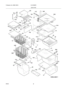 09 - Shelves parts for Frigidaire Refrigerator GLHS269ZDW2 from AppliancePartsPros.com