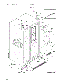 07 - Cabinet parts for Frigidaire Refrigerator GLHS36EEQ8 from AppliancePartsPros.com