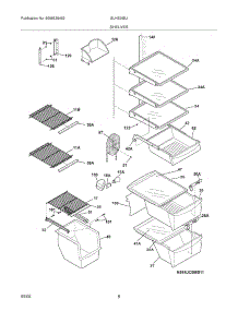 09 - Shelves parts for Frigidaire Refrigerator GLHS36EJSB1 from AppliancePartsPros.com