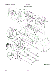 17 - Ice Container parts for Frigidaire Refrigerator GLHS36EJSB1 from AppliancePartsPros.com