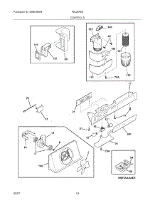 11 - Controls parts for Frigidaire Refrigerator FSC23R5DBD from AppliancePartsPros.com