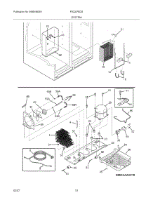 13 - System parts for Frigidaire Refrigerator FSC23R5DWB from AppliancePartsPros.com