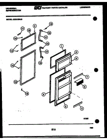 02 - Door Parts parts for Frigidaire Refrigerator GCD12HJ0 from AppliancePartsPros.com