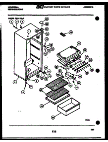 03 - Cabinet Parts parts for Frigidaire Refrigerator GCD12HJ0 from AppliancePartsPros.com