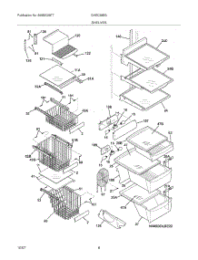 09 - Shelves parts for Frigidaire Refrigerator GHSC39EGPW3 from AppliancePartsPros.com