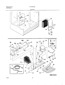 13 - System parts for Frigidaire Refrigerator GLHS234ZAW1 from AppliancePartsPros.com