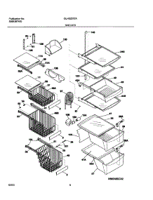 09 - Shelves parts for Frigidaire Refrigerator GLHS237ZAQ6 from AppliancePartsPros.com