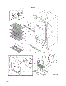 05 - Cabinet parts for Frigidaire Refrigerator FRU17B2JW16 from AppliancePartsPros.com