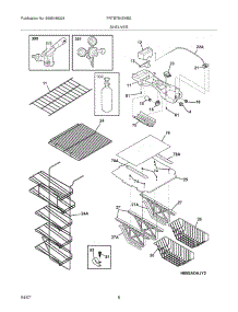 07 - Shelves parts for Frigidaire Refrigerator FRTB7B4EMB2 from AppliancePartsPros.com
