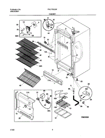 05 - Cabinet parts for Frigidaire Refrigerator FRU17B2JW1 from AppliancePartsPros.com