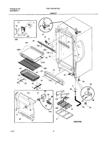 05 - Cabinet parts for Frigidaire Refrigerator FRU17G4JW3 from AppliancePartsPros.com