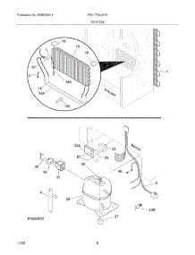 07 - System parts for Frigidaire Refrigerator FRU17G4JW18 from AppliancePartsPros.com
